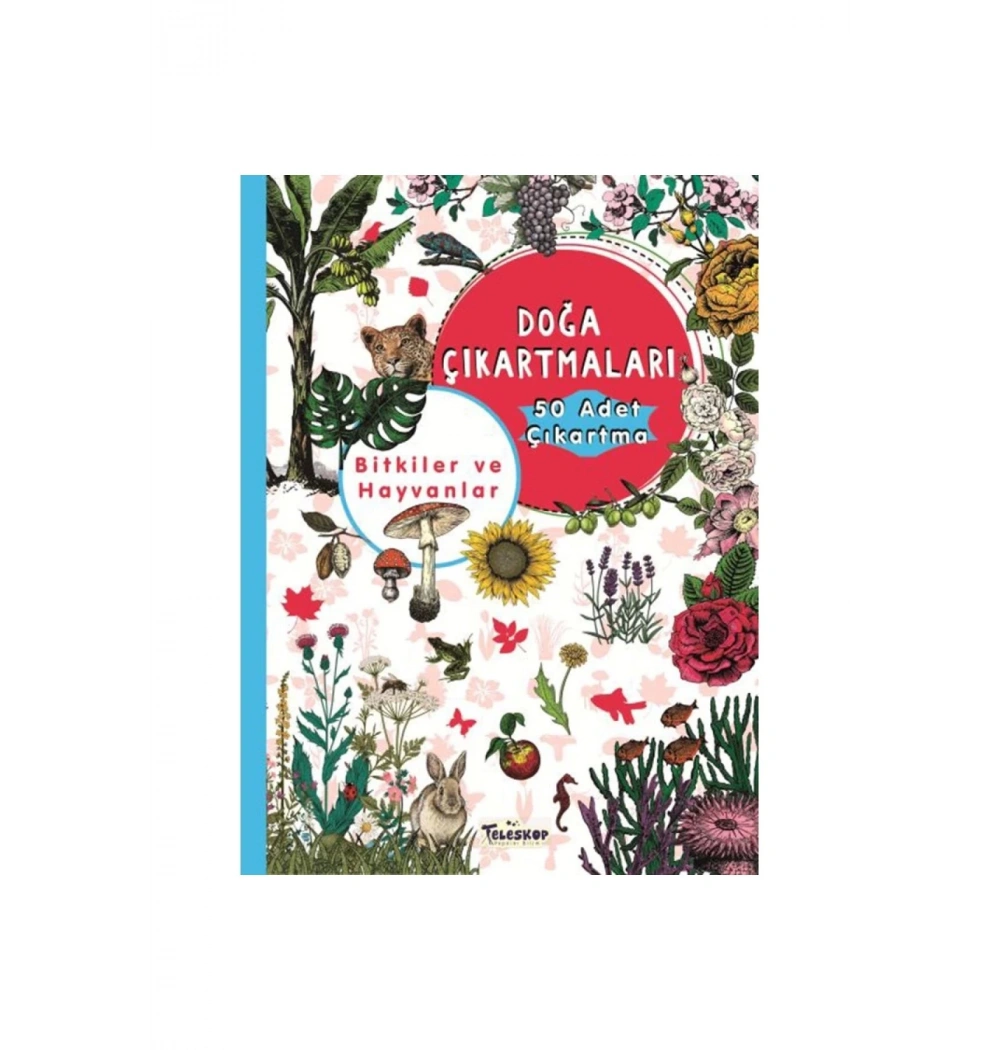 Doğa Çıkartmaları Bitkiler Hayvanlar  Teleskop