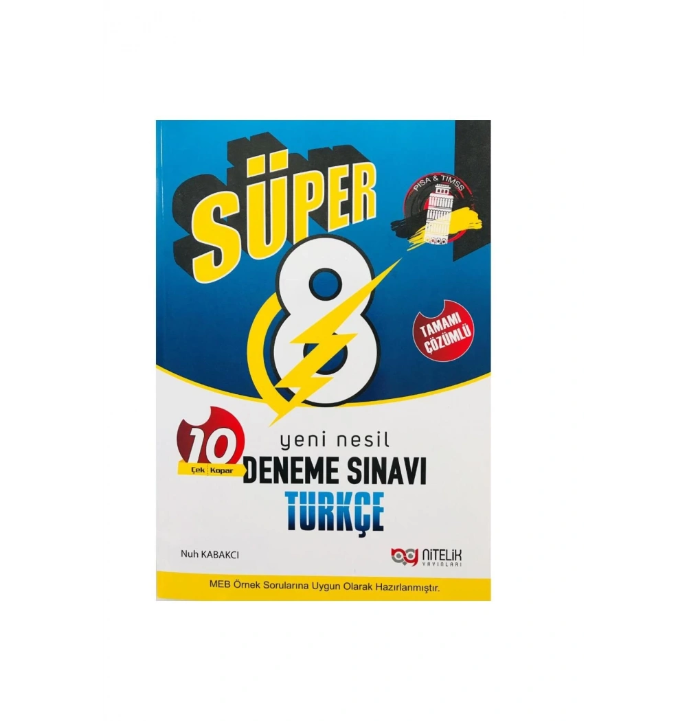 Nitelik 8.Sınıf Türkçe 10 Deneme Sınavı