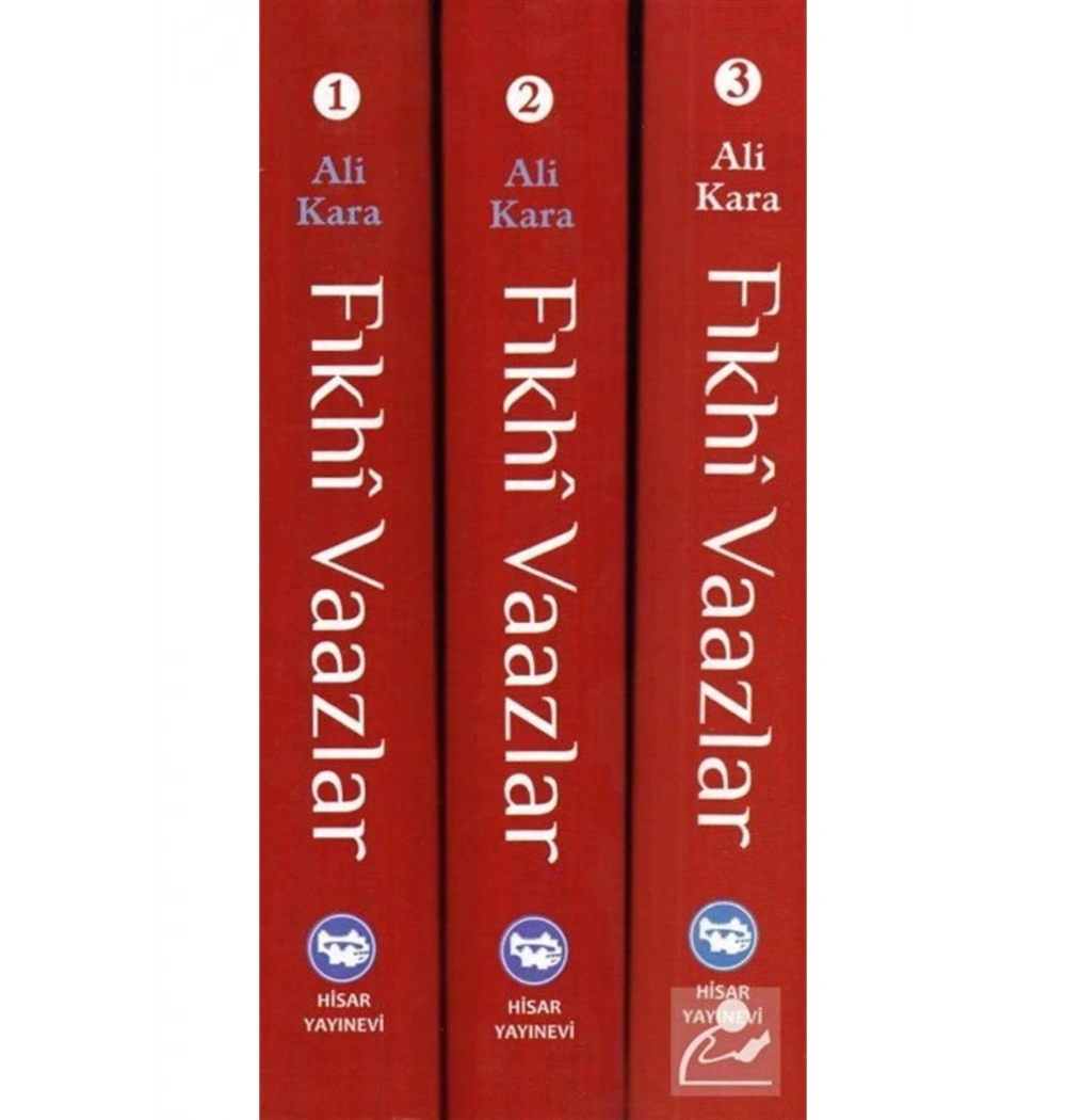 Fıkhi Vaazlar 3 Cilt Takım. Ali Kara   Hisar