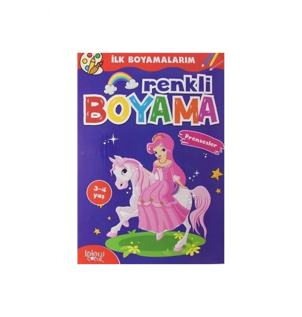 Renkli Boyama Prensesler Koloni