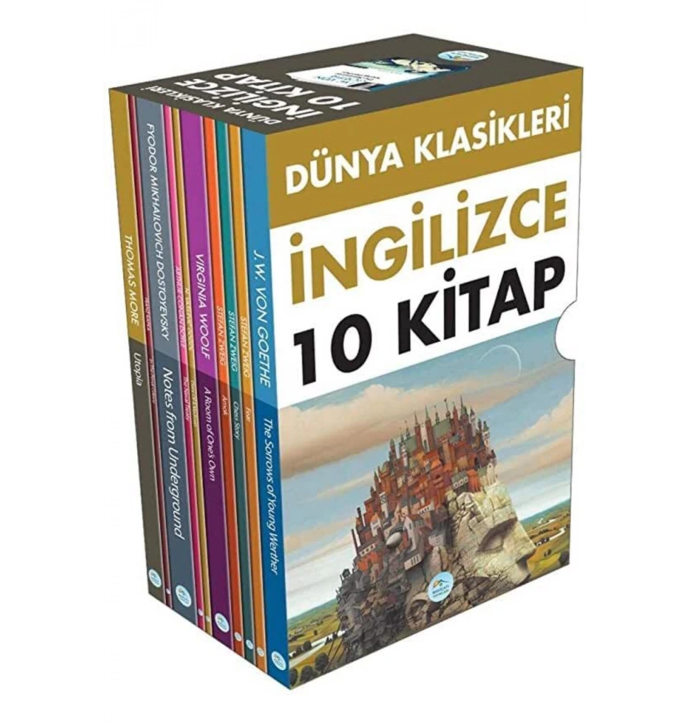 Dünya Klasikleri İngilizce 10 Kitap Set Mavi Çatı