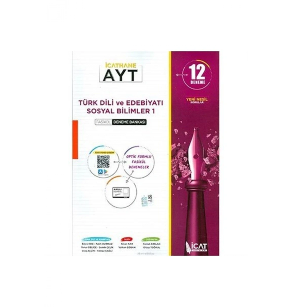 İcat Ayt Türk Dili Edebiyatı 12 Deneme