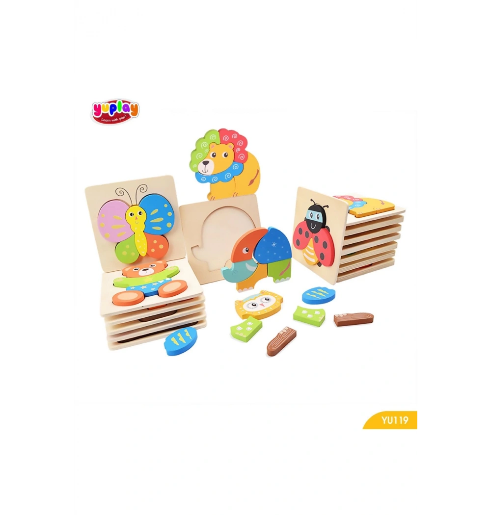 Yuplay Hayvanlar Yapboz Seti (4Lü) 1+ Yaş  Yu119