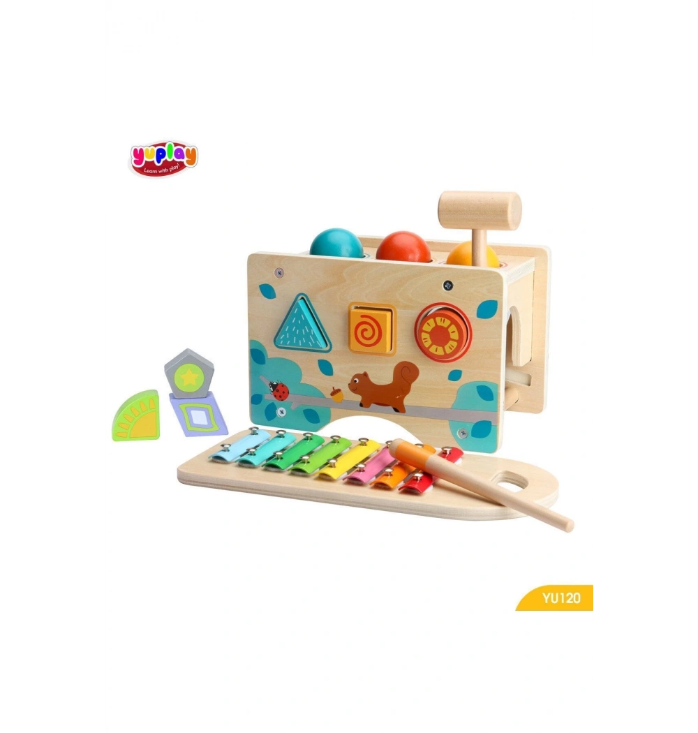 Yuplay 3Ü 1 Arada Ksilofonlu Oyun 1+ Yaş 0-50 Parça  Yu120