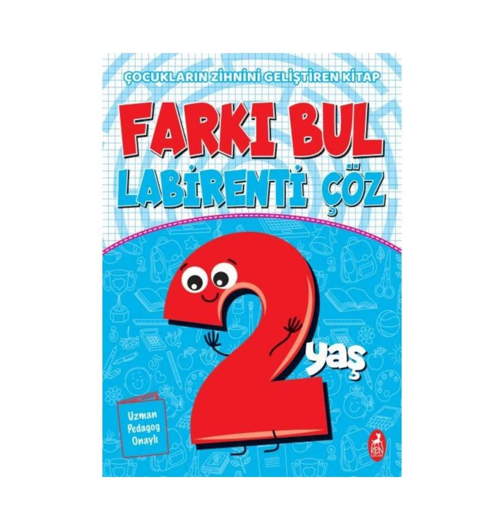 Farkı Bul Labirenti Çöz 2+Yaş  Renkitap