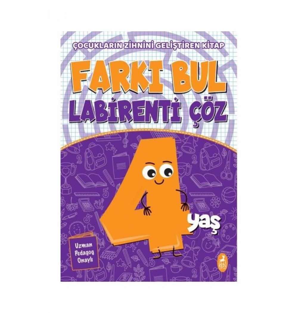 Farkı Bul Labirenti Çöz 4+Yaş  Renkitap
