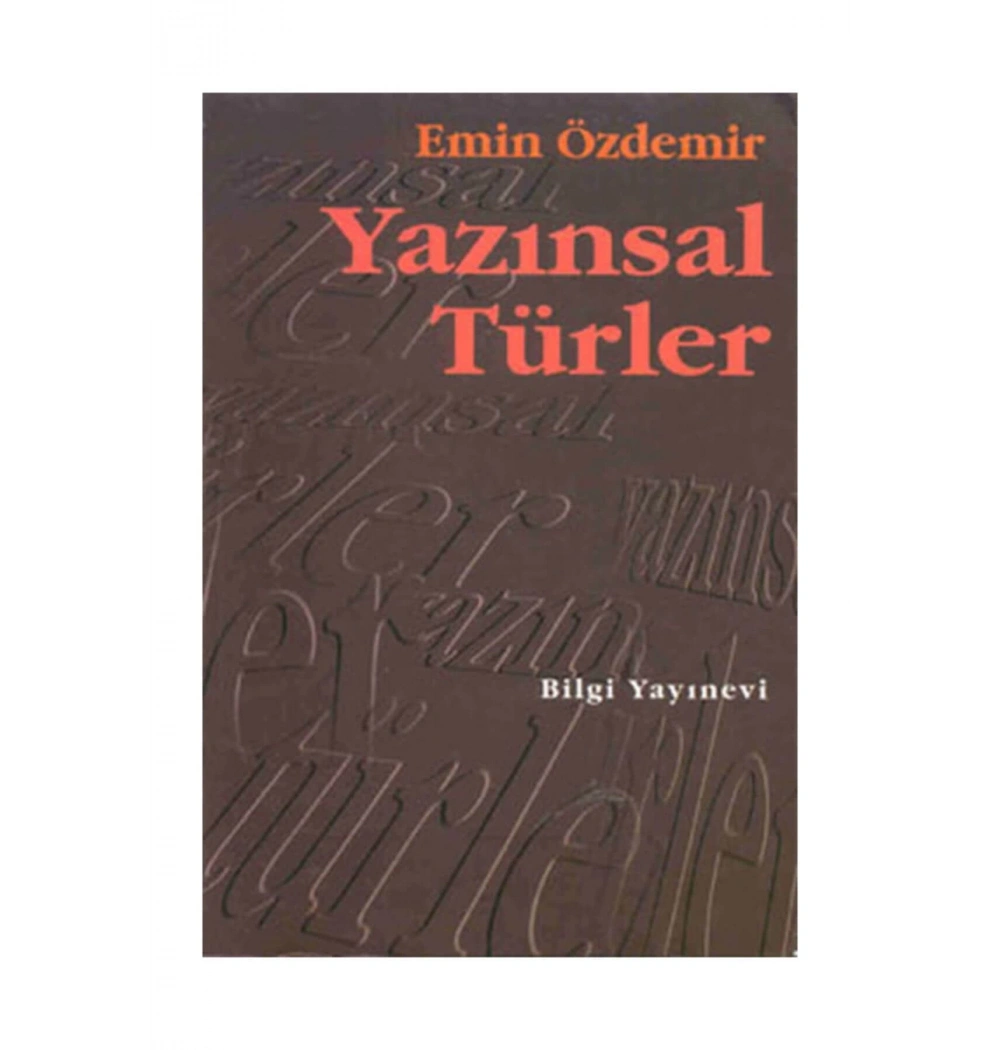Yazınsal Türler - Emin Özdemir - Bilgi