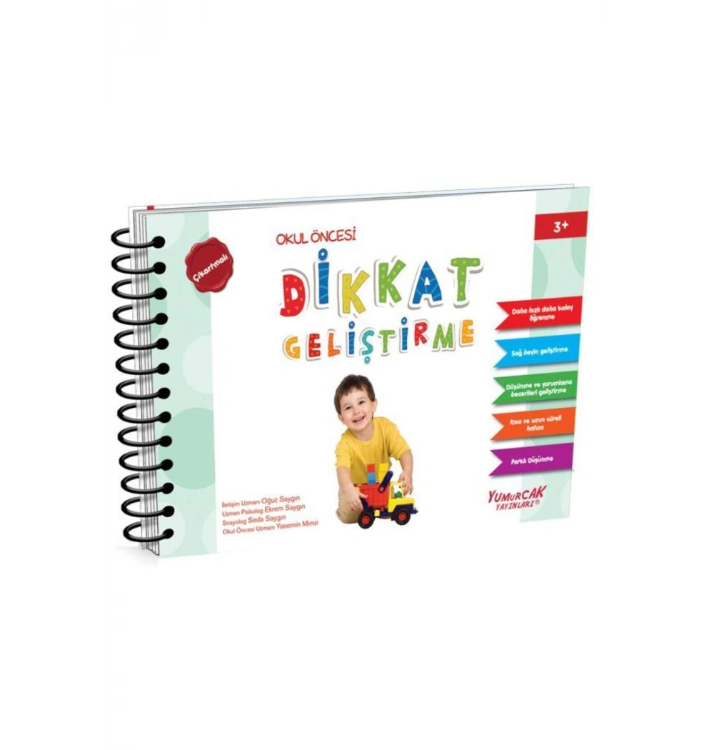 Dikkat Geliştirme Kitabı 3+ Yaş Yumurcak Yayınları