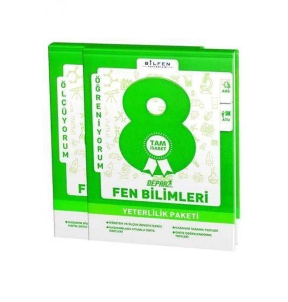 Bilfen 8.Sınıf Fen Bilimleri Depar Yeterlilik Paketi