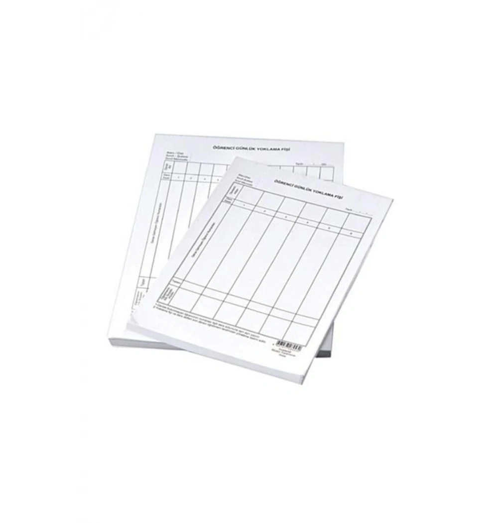 Gülpaş Öğrenci Yoklama Fişi 12X17 100Lük Cilt 8 Ders 455