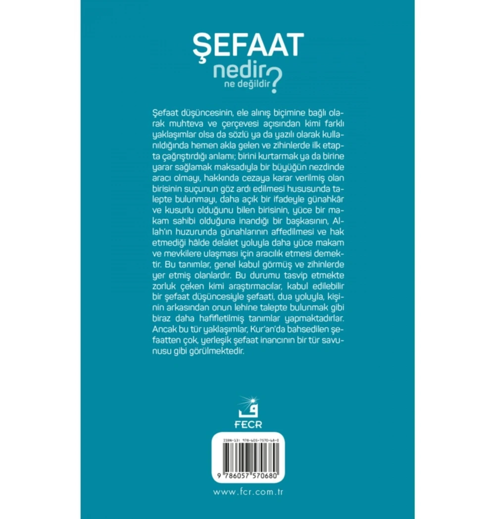 Şefaat Nedir ? Ne Değildir? Fecr Yayınları