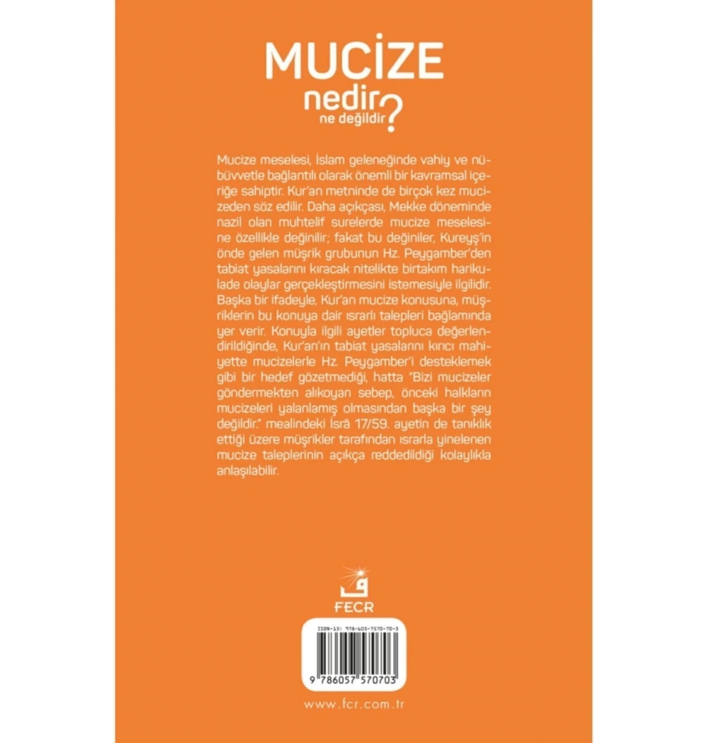 Mucize Nedir Ne Değildir?  Fecr Yayın