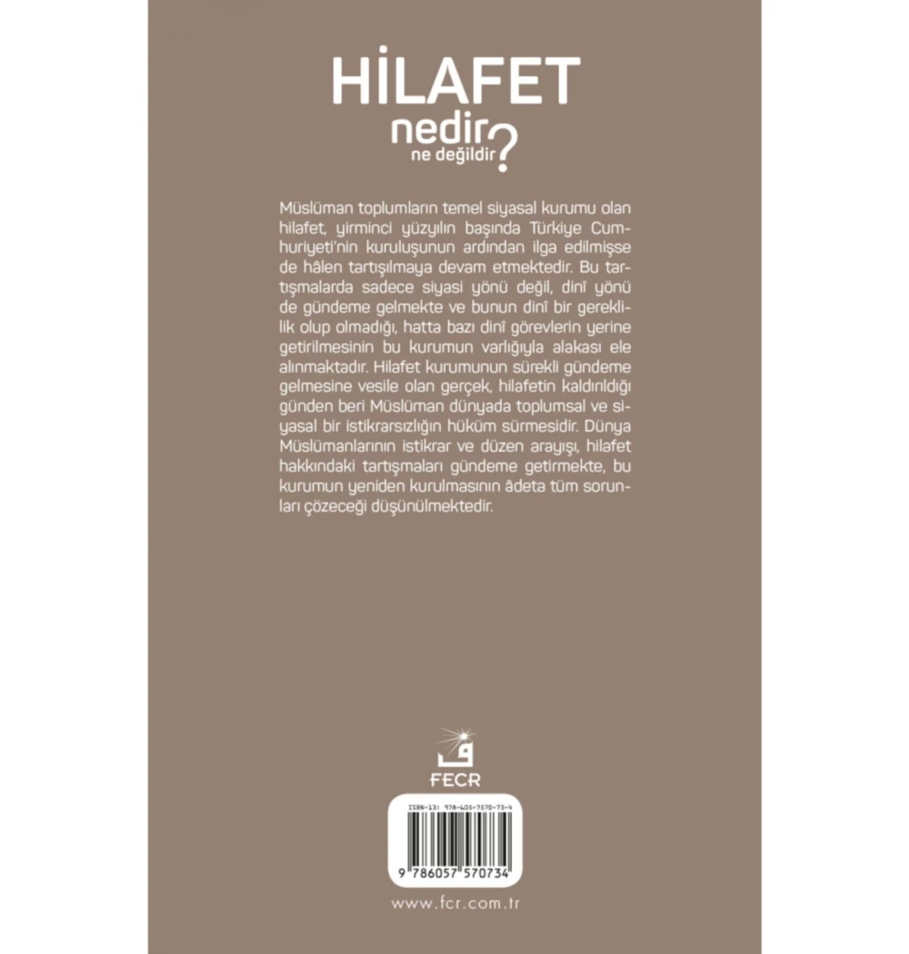 Hilafet Nedir Ne Değildir  Fecr Yayın