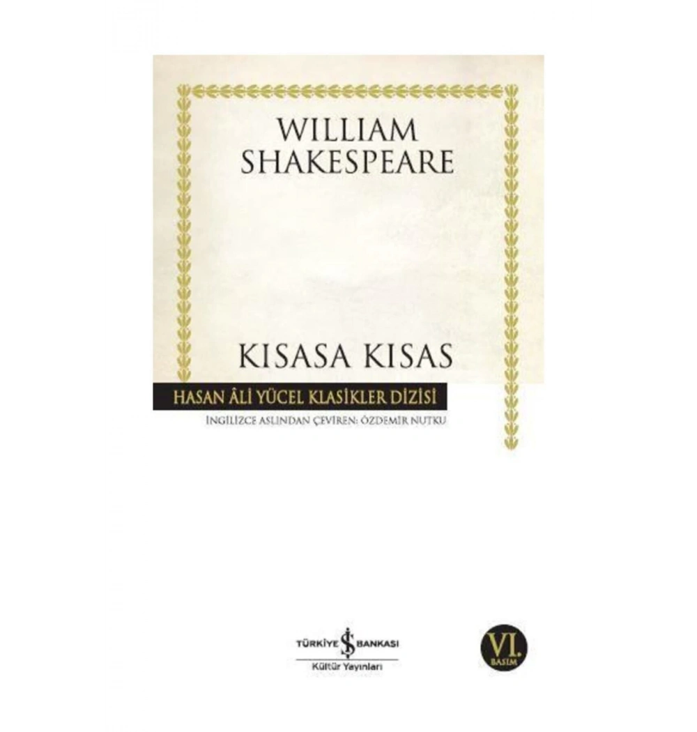 Kısasa Kısas  Wıllıam Shakespeare İş Bankası