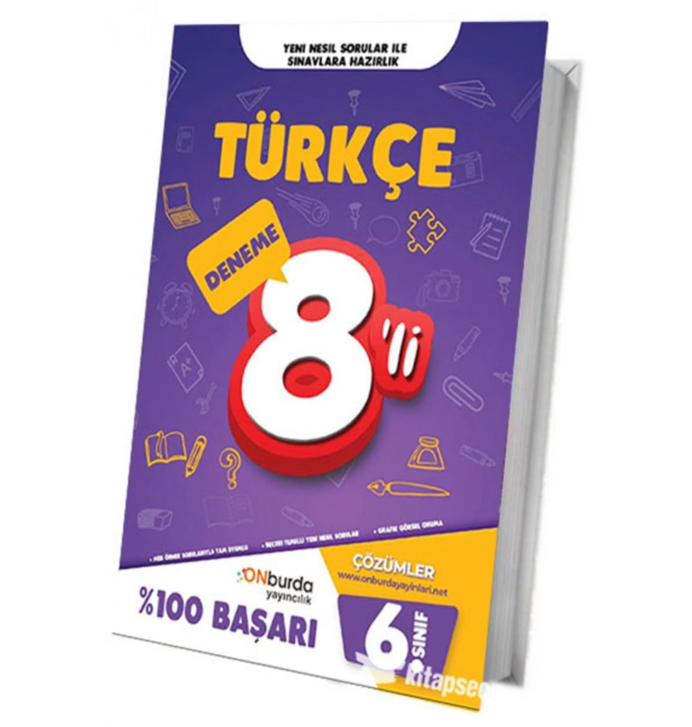 Onburda 6.Sınıf Türkçe 8 Deneme
