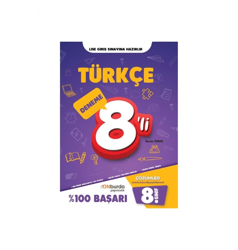 Onburda 8.Sınıf Türkçe 8 Deneme