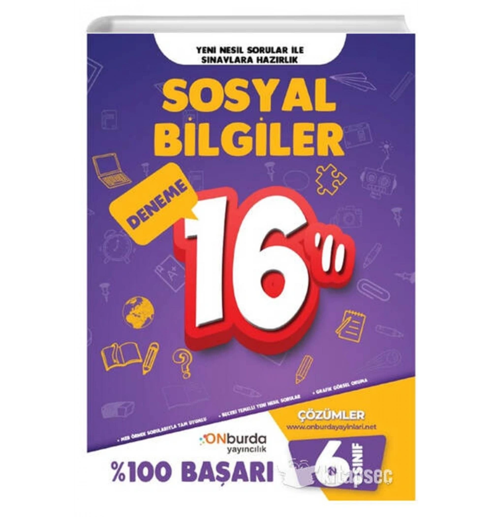 Onburda 6.Sınıf Sosyal Bilgiler 16 Deneme
