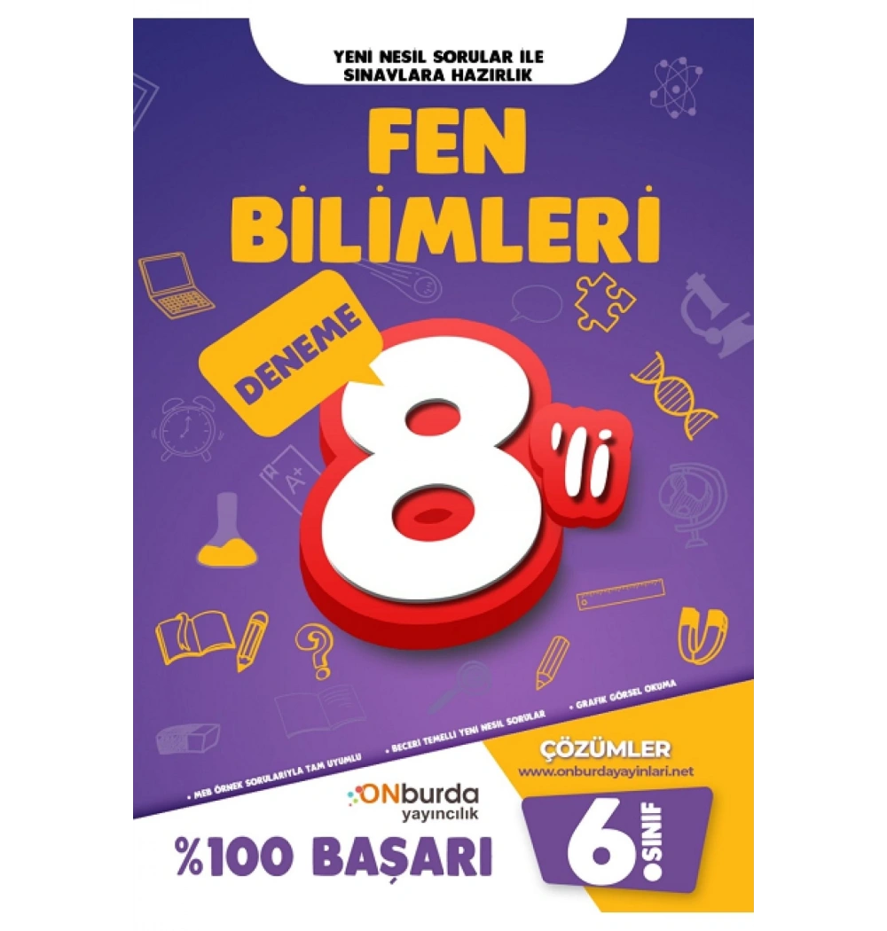 Onburda 6.Sınıf Fen Bilimleri 8 Deneme