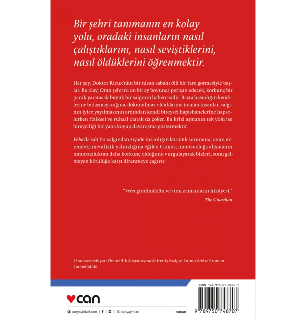 Veba  Albert Camus  Can Yayın