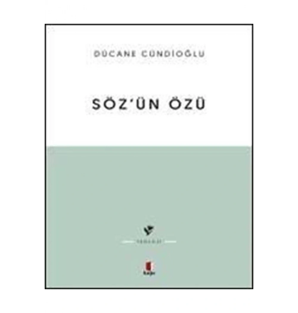 Sözün Özü - Dücane Gündioğlu - Kapı Yayın