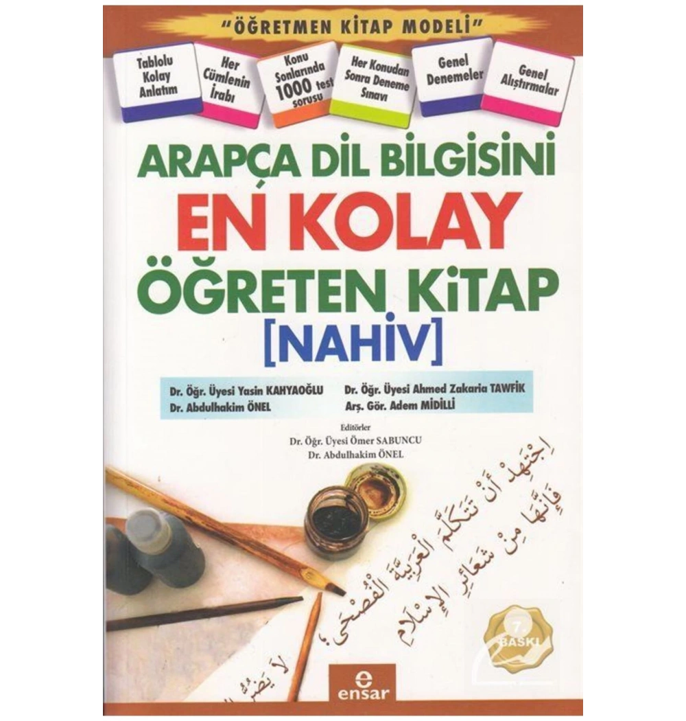 Arapça Dilbilgisini En Kolay Öğreten Kitap- Nahiv-Ensar Neşriyat