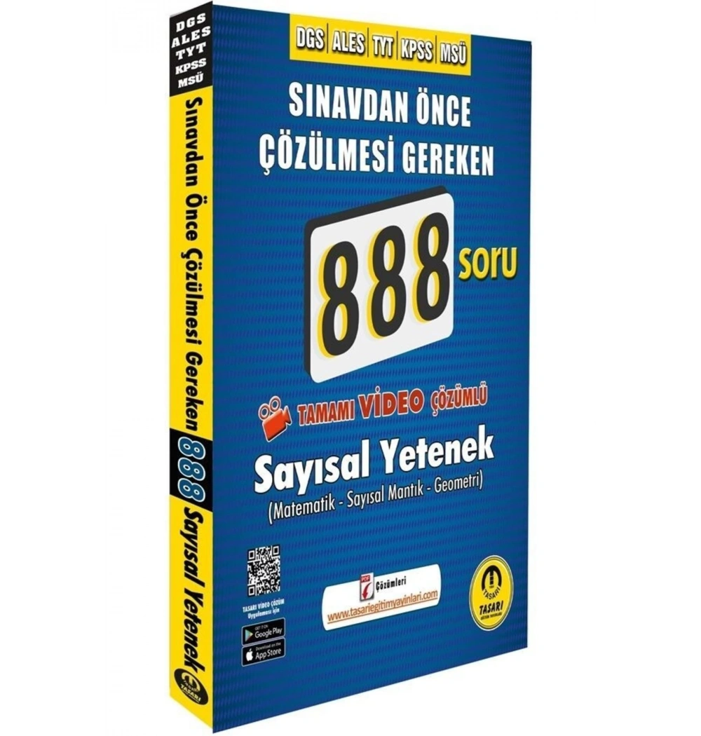Tasarı Sayısal Tüm Sınavlar 888 Soru
