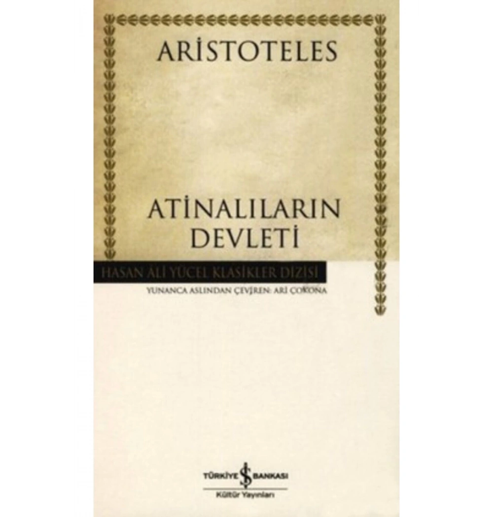Atinalıların Devleti Aristoteles İş Bankası