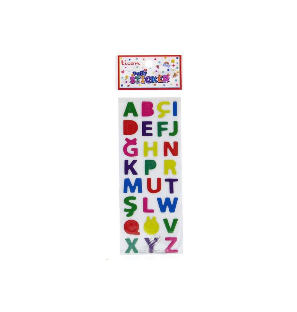 Ticon.Tps-005/4.Puffy Sticker Harf Kod:348891