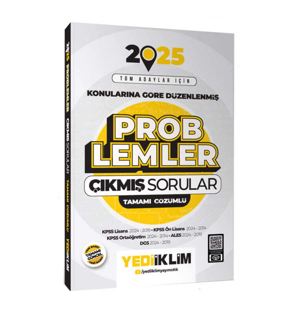 2025 Tüm Adaylar Problemler Çıkmış Sorular  Yediiklim