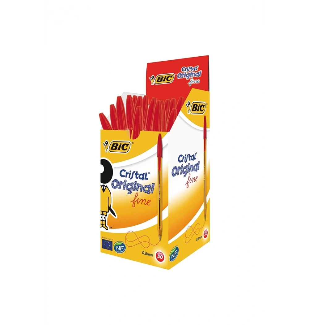 Bic Cristal Fine Tükenmez Kalem Kırmızı Kod:872720