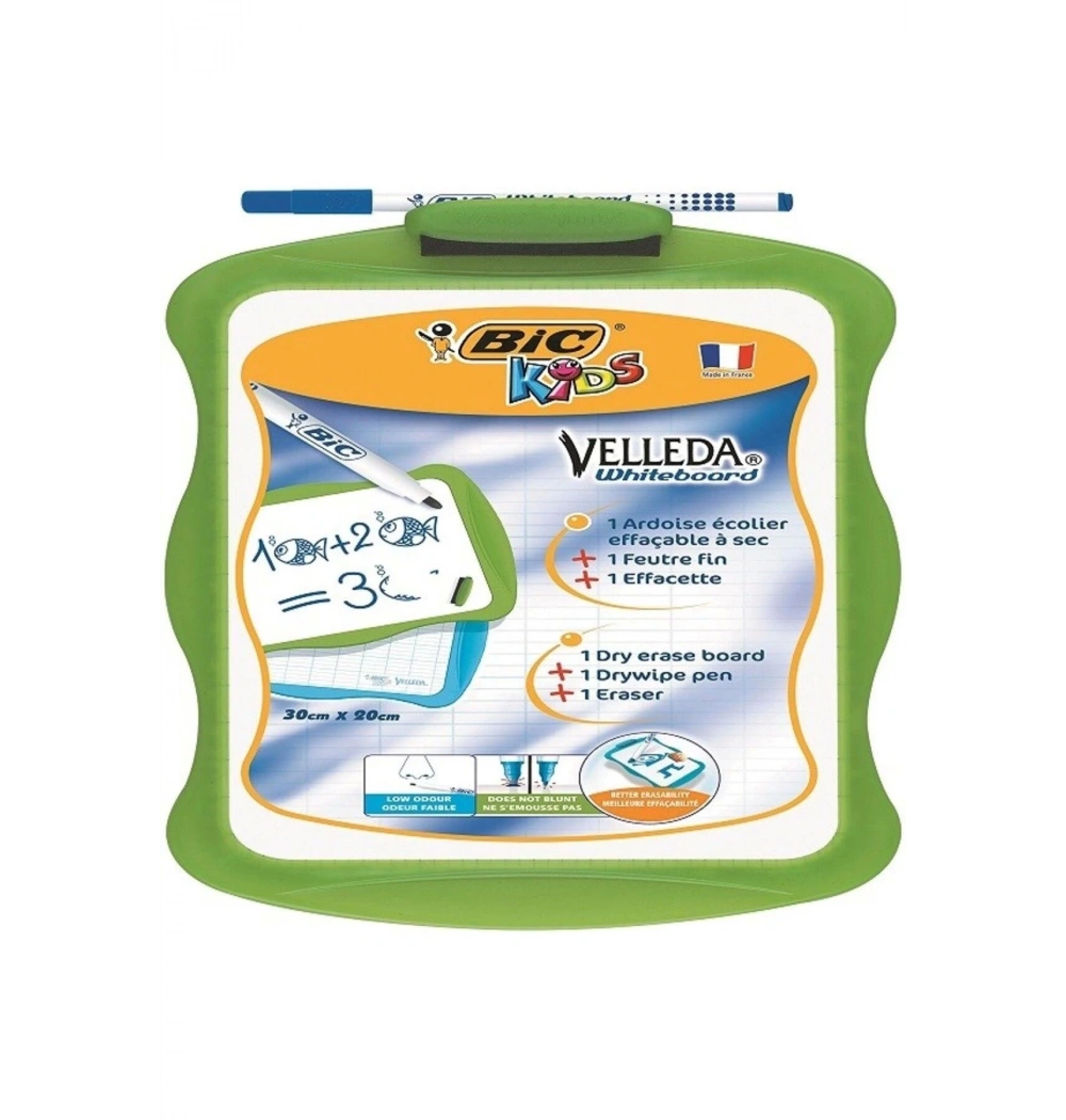 Bic Kids Velleda Tahta + Kalem 1721 + Silgi 841362