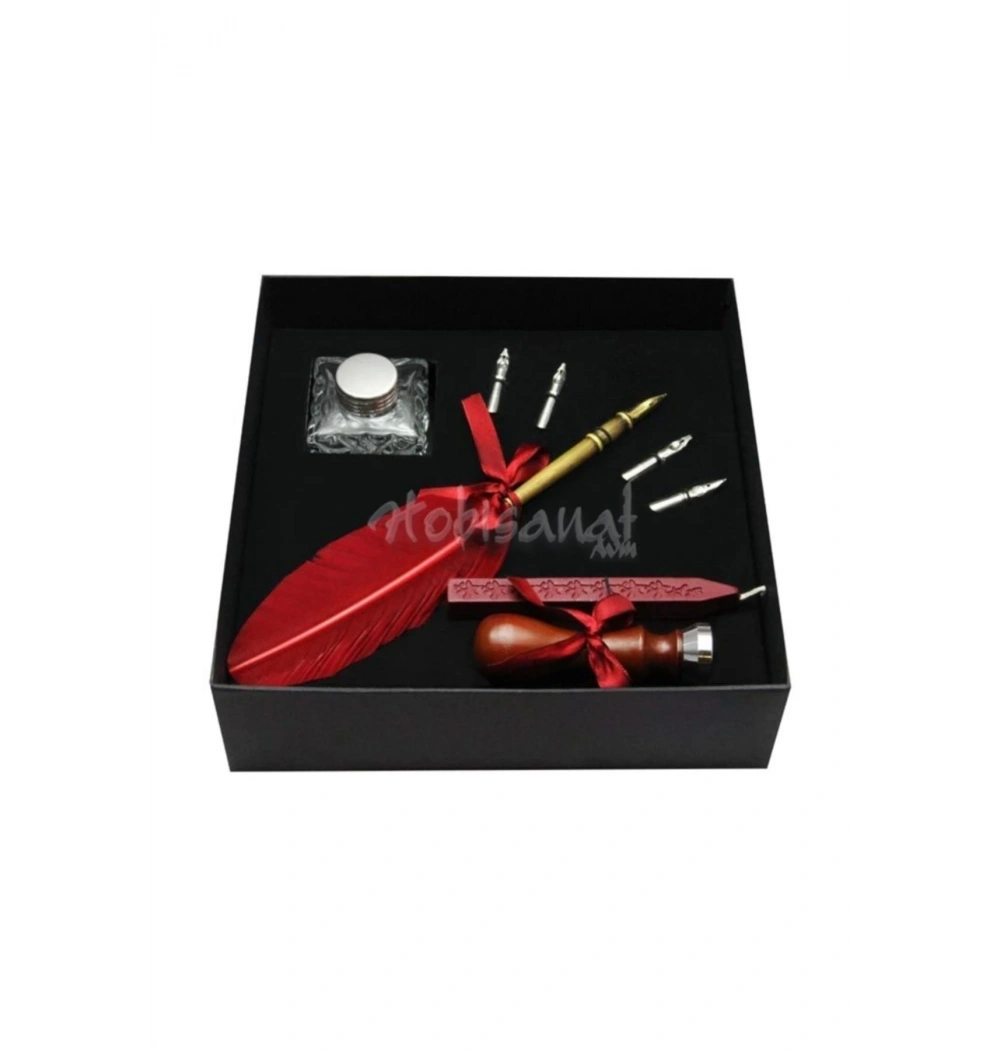 Steelpen Calligraphy Pen Set Ahşap Kutulu Kristal Set