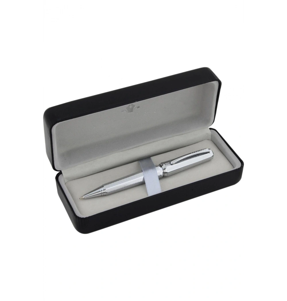 Steelpen 924 Gıza Krom Desenli Tükenmez Kalem