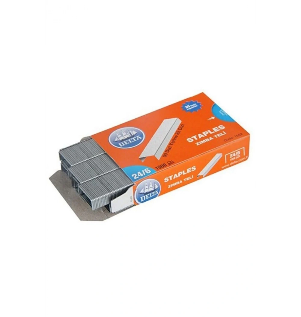 Delta 1552 Zımba Teli No:24/6 -Eko Paket  Beyaz