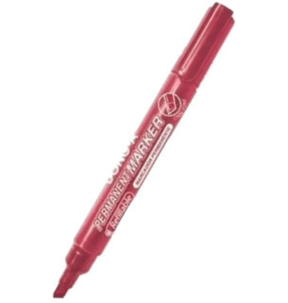 Donga Permanent Dolumlu Kolı Kalemı Kırmızı - Yuvarlak Uc