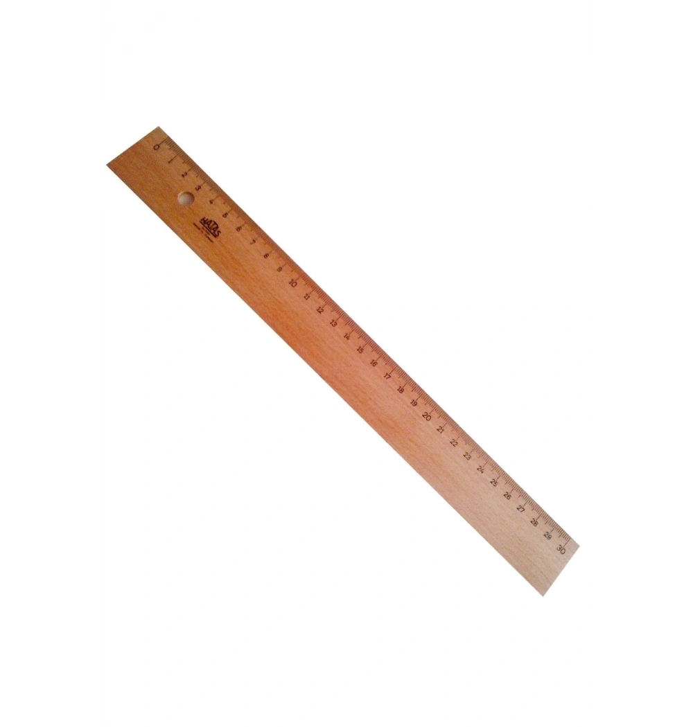 Hatas Tahta Cetvel ( Takviyesiz ) 30 Cm. 0035 Kod:0035 **