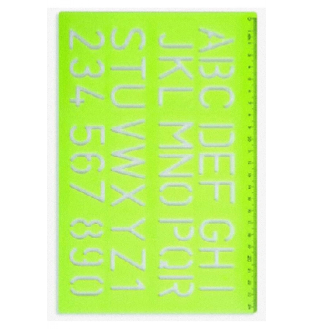 Hatas Büyük Harf Yazı Şablonu 30 Mm. Kod: 02259