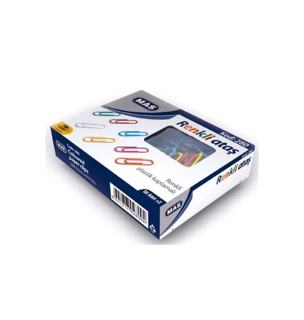 Mas Renkli Ataş (Pvc Kaplı) 28 Mm. ...... Kod:280