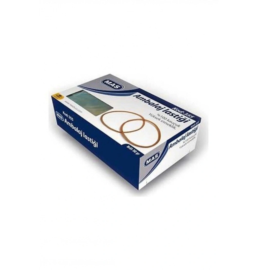 Mas 80/50Mm Ambalaj Lastiği %100 Kauçuk (50 Gr.Kutu) Kod:355