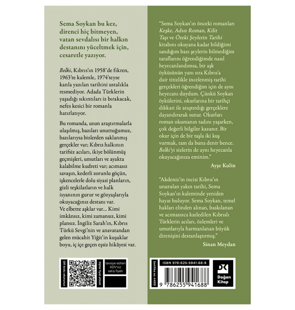 Belki ; Bir Kıbrıs Romanı - Sema Soykan doğan yayın