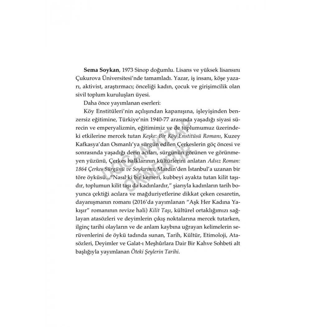 Belki ; Bir Kıbrıs Romanı - Sema Soykan doğan yayın