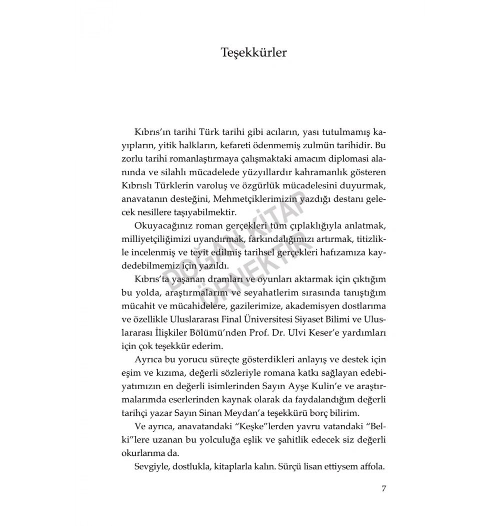 Belki ; Bir Kıbrıs Romanı - Sema Soykan doğan yayın