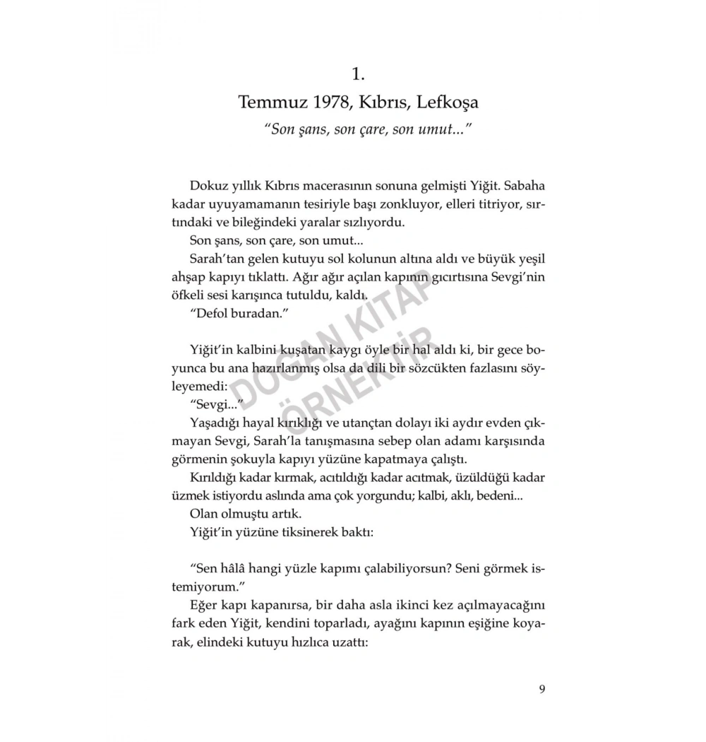 Belki ; Bir Kıbrıs Romanı - Sema Soykan doğan yayın