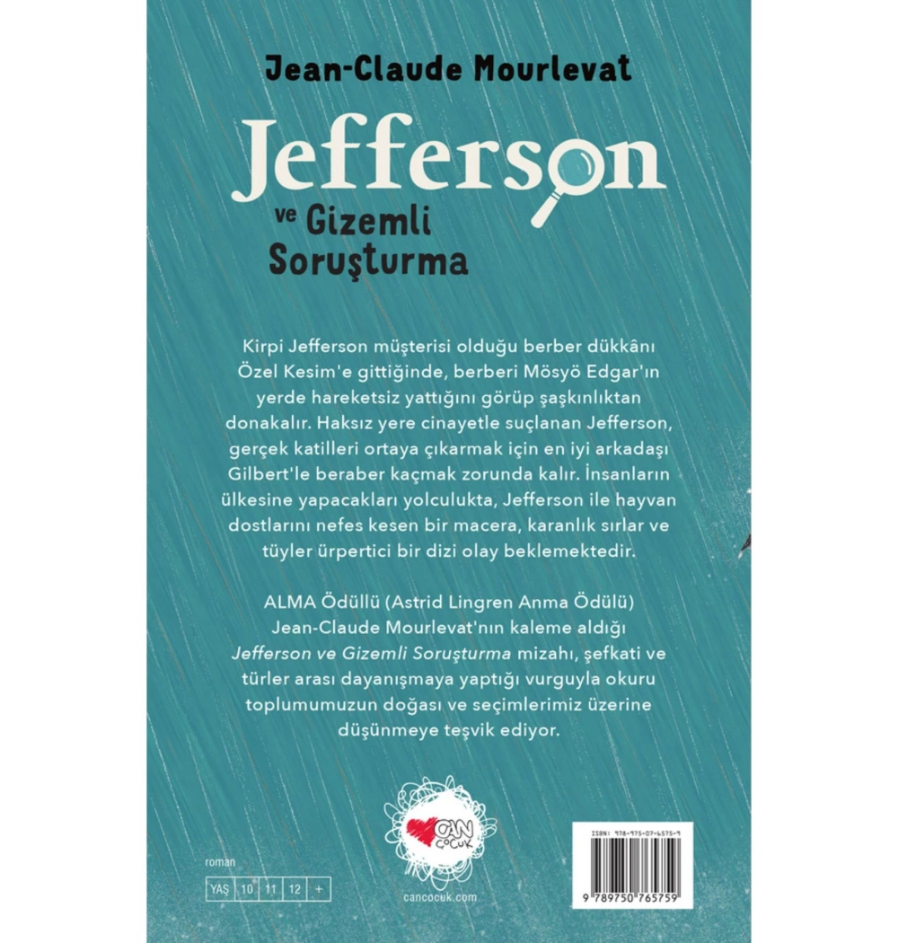 Jefferson ve Gizemli Soruşturma Jean claude Mourlevat Can Çocuk