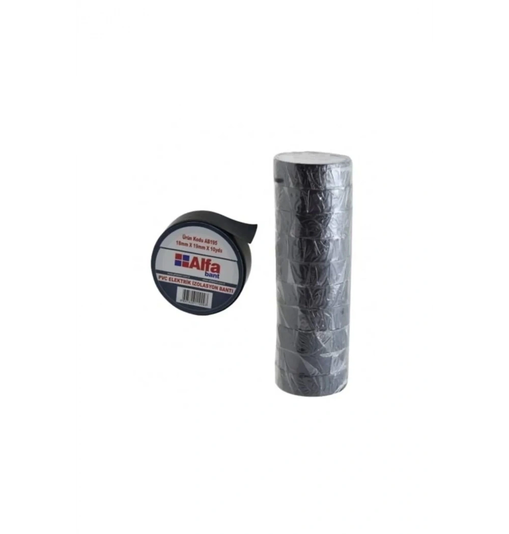 ALFA ALEV ALMAZ ELEKTRİK BANTI RENKLİ - SİYAH