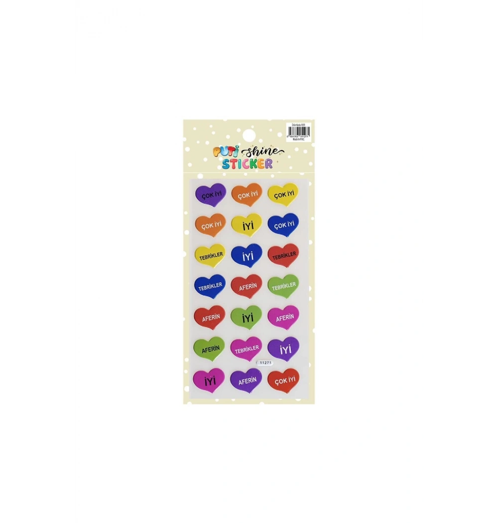 VİVA PUTİ SHINE STİCKER KALPLİ TEBRİKLER 11271
