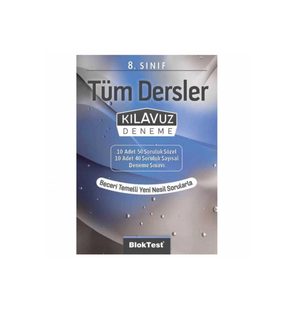 Bloktest 8.Sınıf Tüm Dersler Kılavuz Deneme