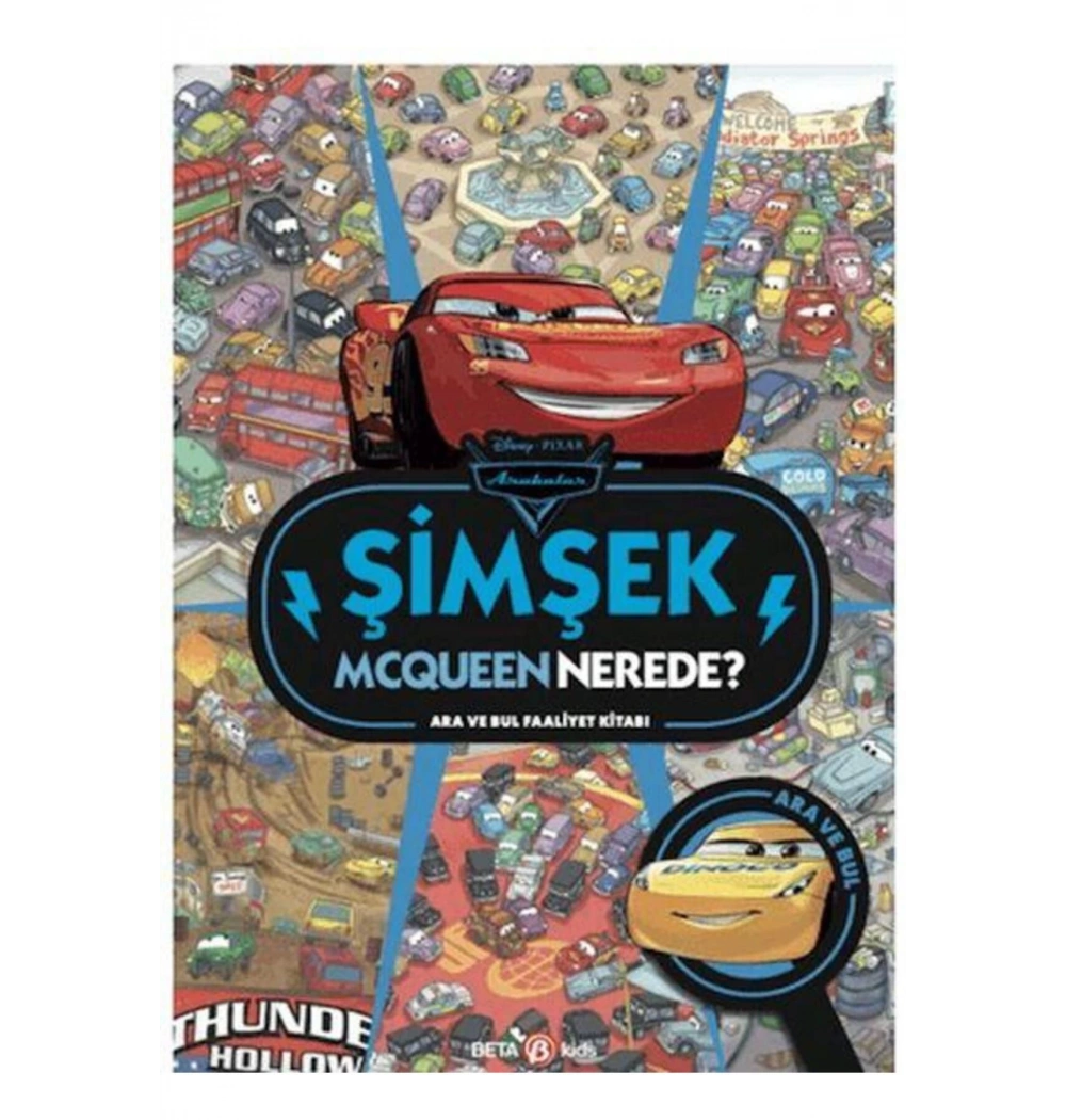 Disney Pıxar Şimşek Mcqueen Nerede Ara Bul Faaliyet Kitabı Beta Kıds