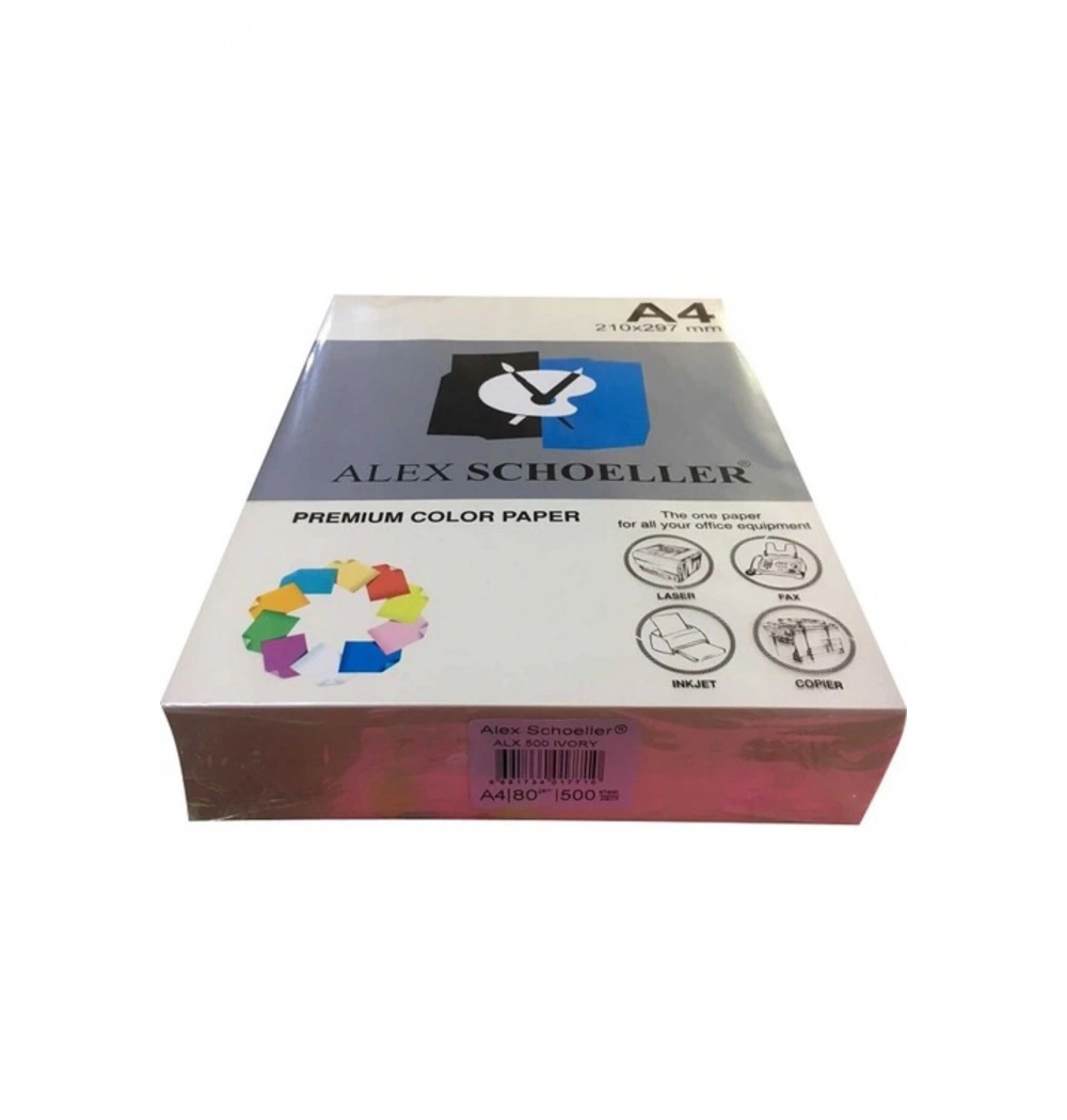 Alex Schoeller Renkli̇ Fotokopi̇ Kağidi 500 Lü A4 Şampanya Alx-500
