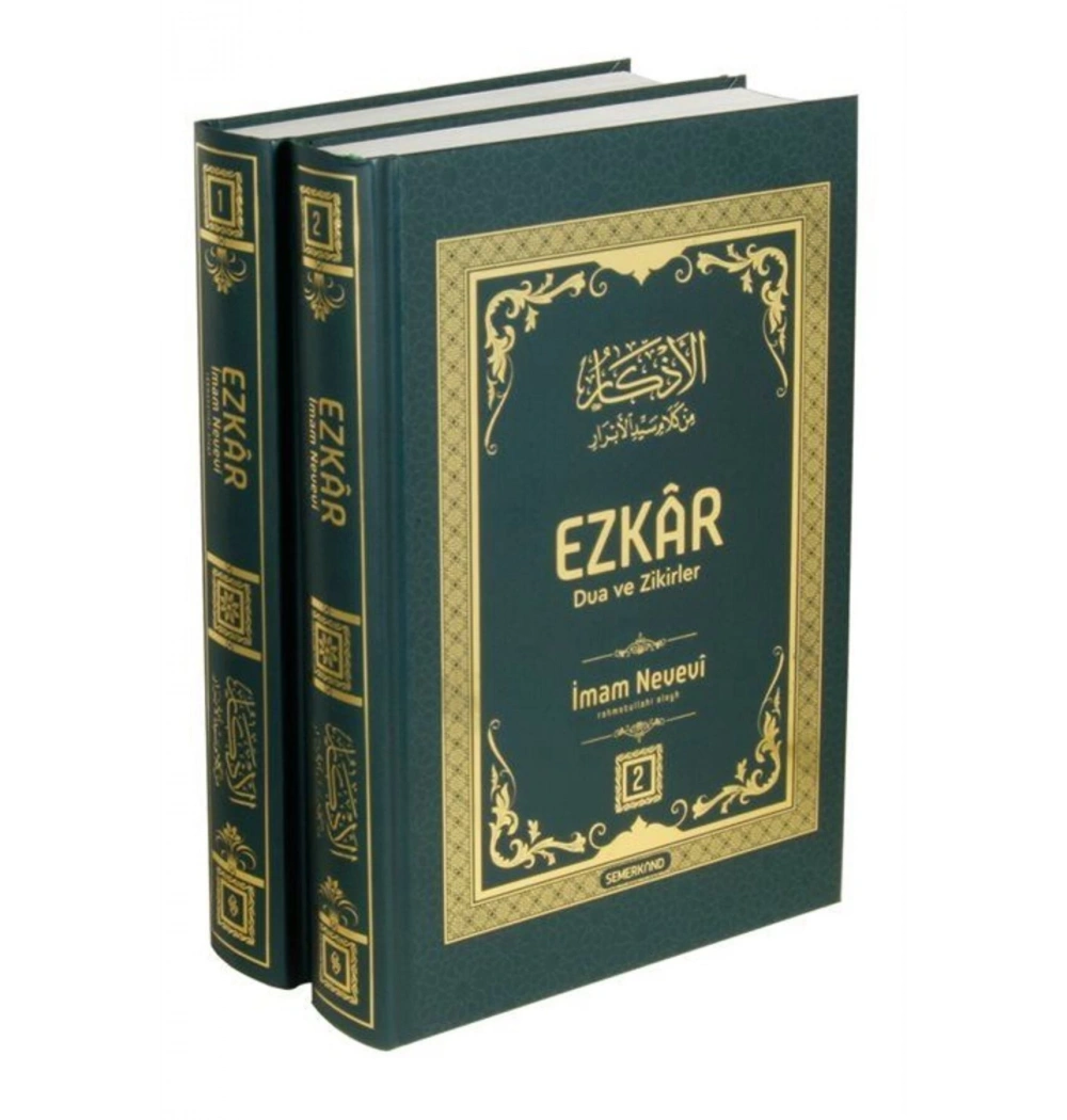 El Ezkar Dua Ve Zikirler İmam Nevevi 2 Cilt Takım Ciltli Semerkant